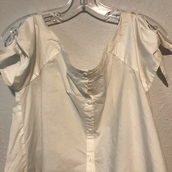 Anthropolgie Corey Lynn Calter White Poplin Top - Picture 5 of 8